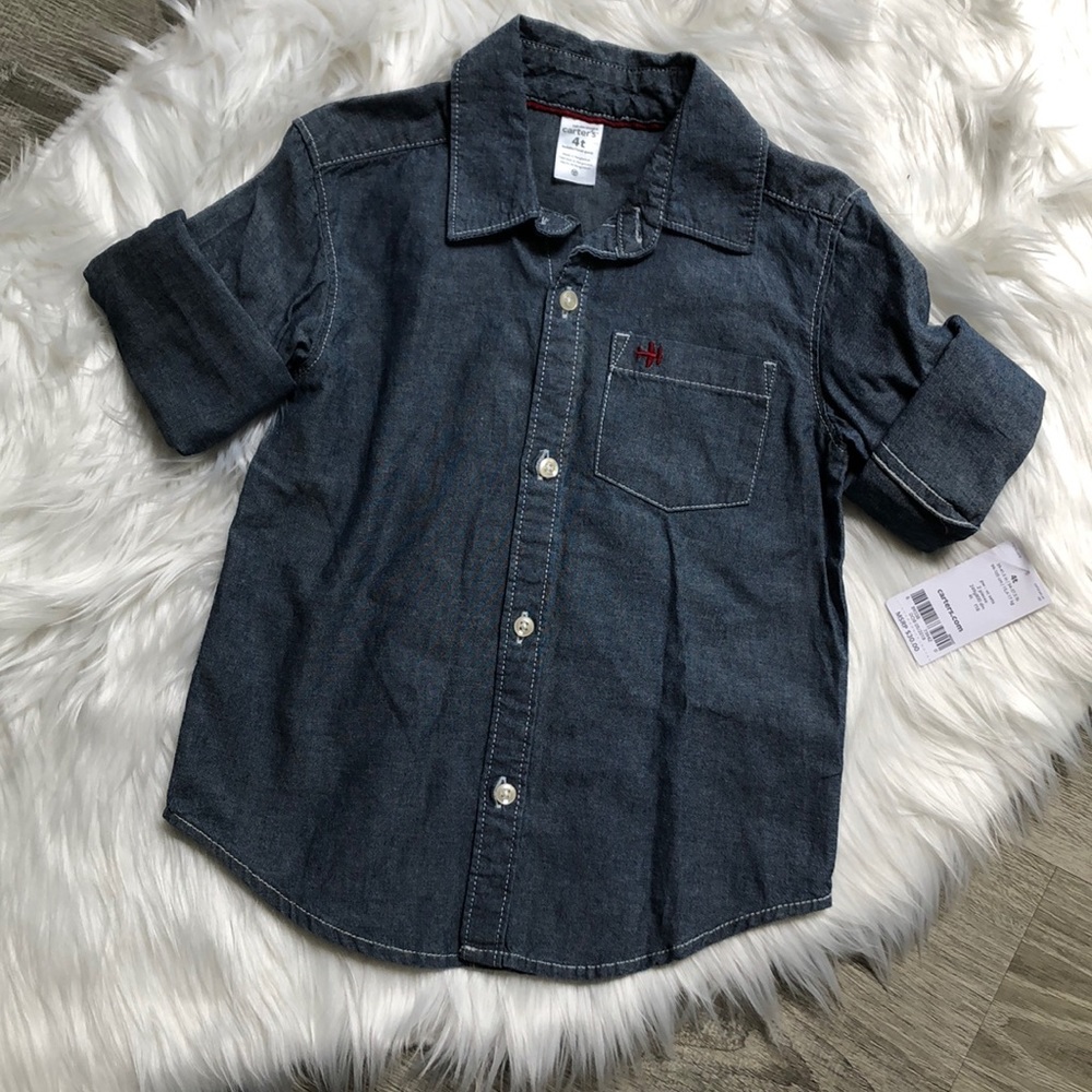🌟Carter’s Long-Sleeve Button-Down🌟